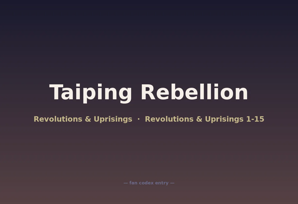 Taiping Rebellion